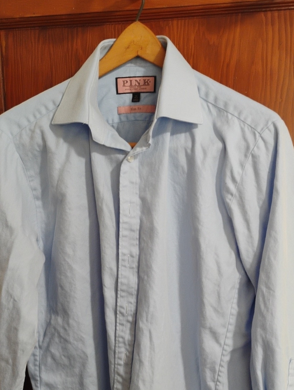 Light Blue Men's Button-Up Dress Shirt